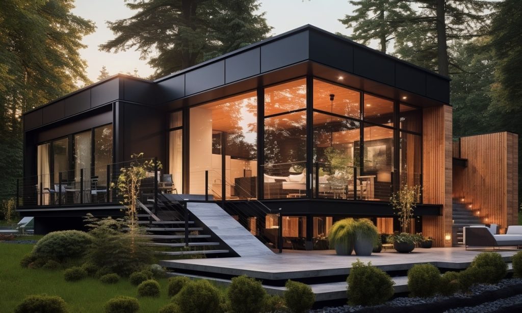 Construire une maison moderne en bois
