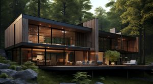 maison moderne en bois